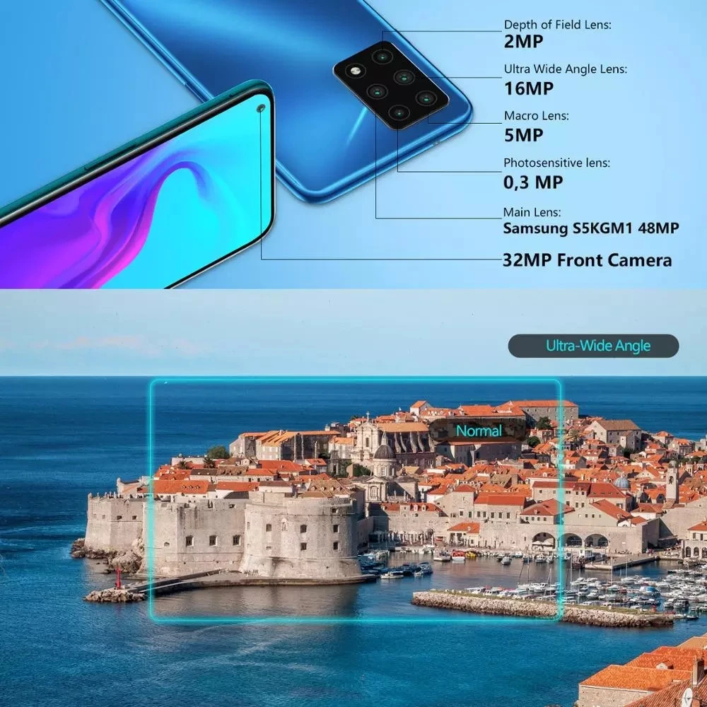 Смартфон Cubot X30 телефон Helio P60 NFC 5 камер 48 МП 32 8 ГБ + 128 экран 6 4 дюйма FHD Fullview Android 10