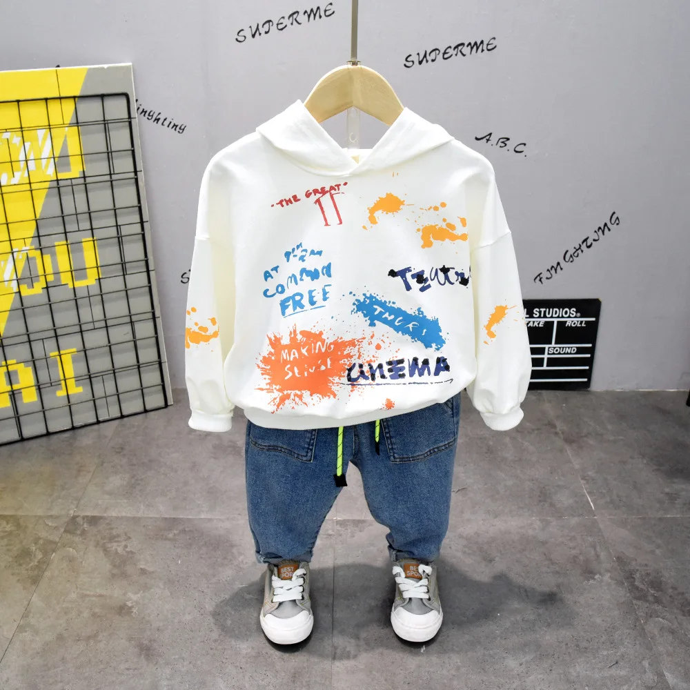 2020 Retail 2pcs Boy casual hoodies + pant boys clothing baby boy sets kid's suits more color choosing free shipping AA9 |