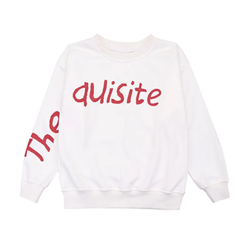 

White Sweatshirt Top Pullover For kids