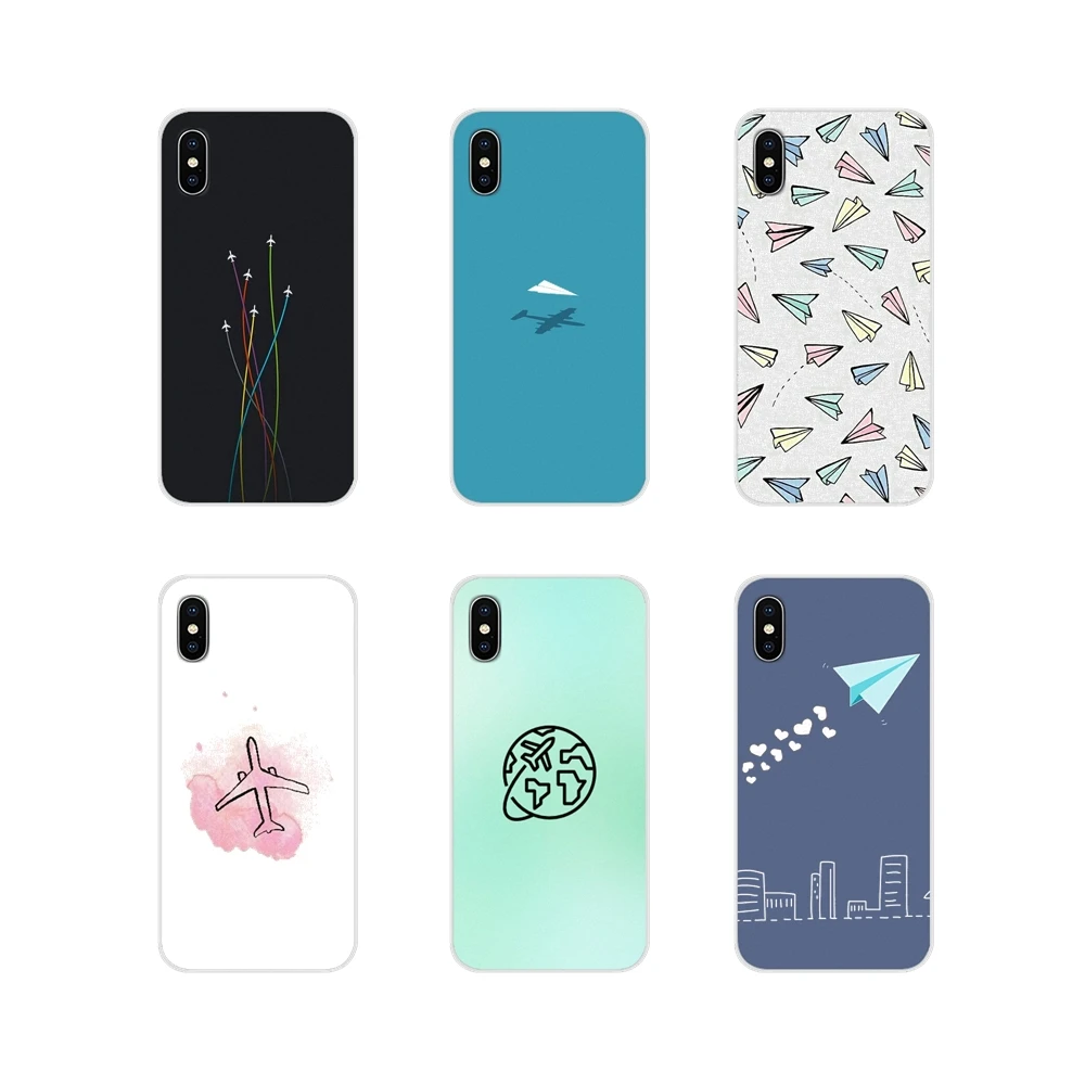 Чехлы для Huawei G7 G8 P7 P8 P9 P10 P20 P30 Lite Mini Pro P Smart Plus 2017 2018 2019 Airplane fly travel cloud Plane | Мобильные