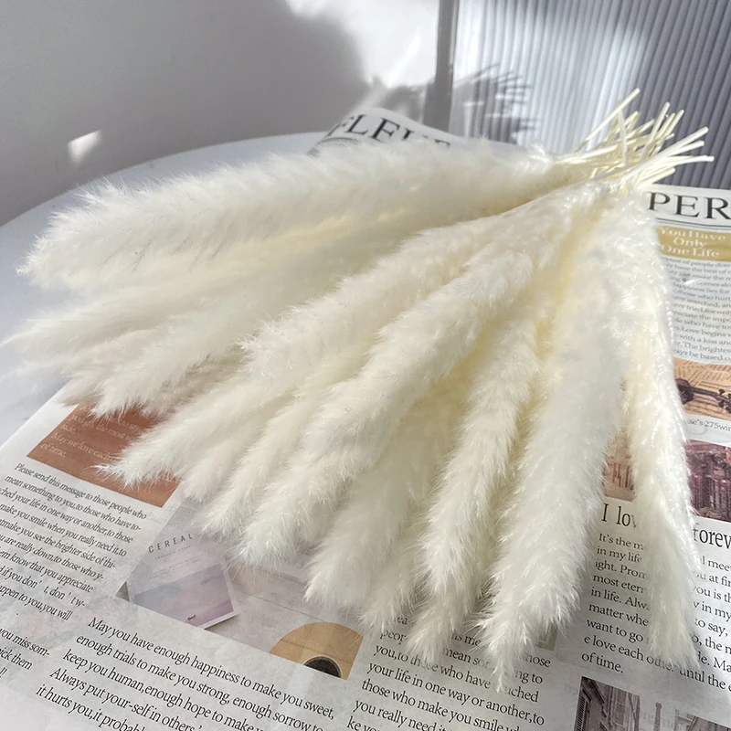 

Pampas Grass Dried Reeds Flower Natural Plants Bunch DIY Craft Wedding Bouquet Photography Props Home Party Decoration Supplies