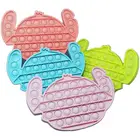 2021 аниме Стич Push Bubble сенсорная игрушка брелок аутизм сжимаемая игрушка для снятия стресса для взрослых и детей Забавные игрушки фиджет-антистресс