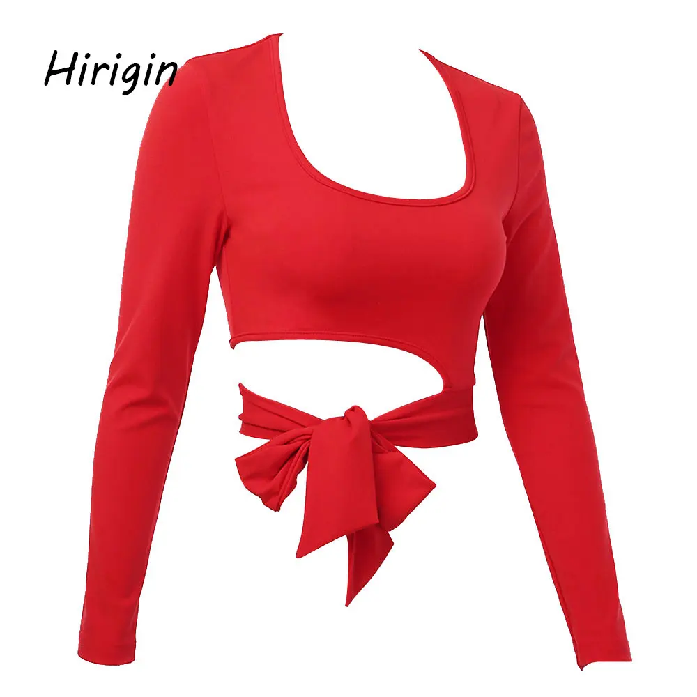 Блузка женская однотонная на шнуровке с длинным рукавом весна 2020|Рубашки| |