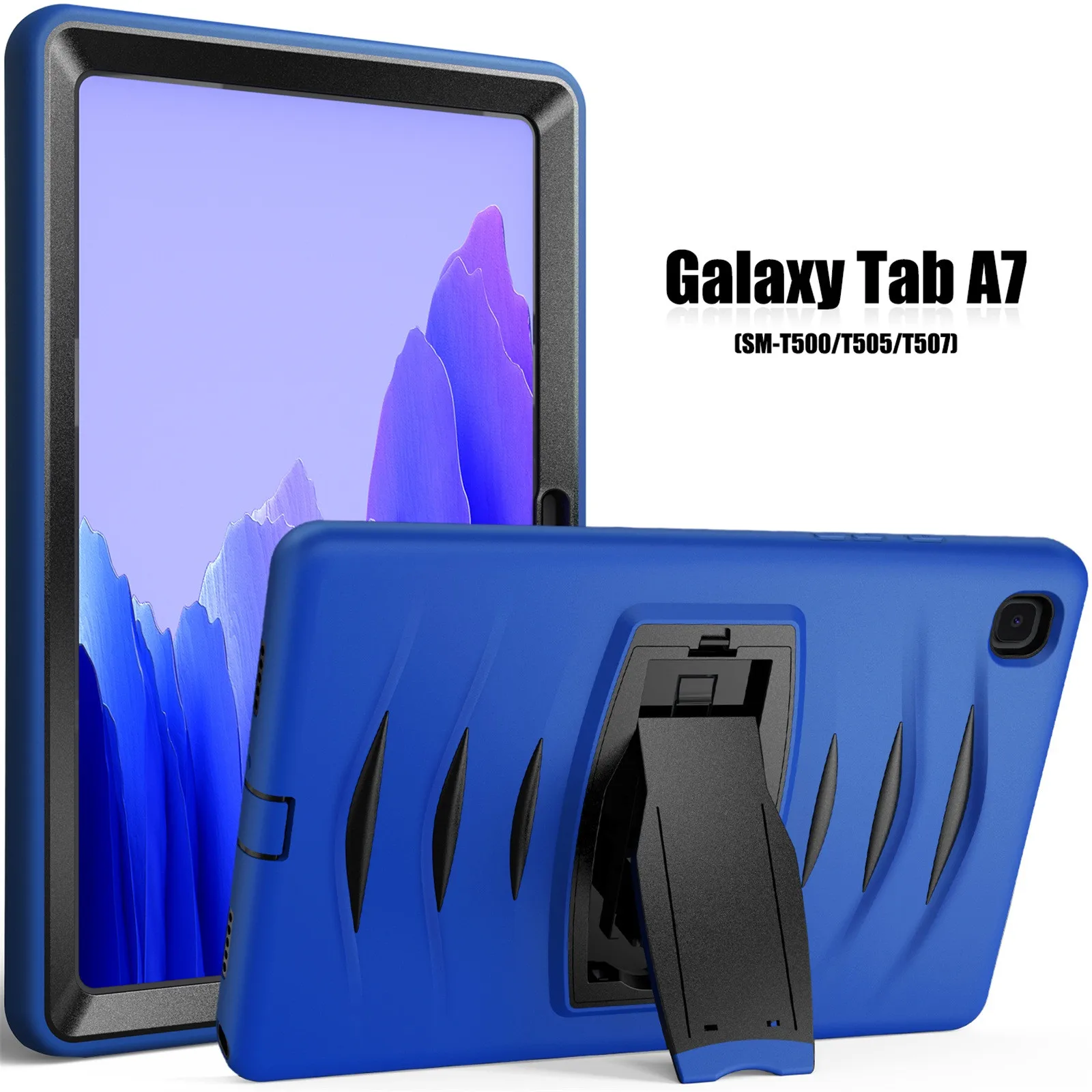 

Tablets case Fall prevention For Samsung Galaxy Tab A7 10.4 2020Hybrid Silicone Stand non-slip Hard Tablet Case Cover