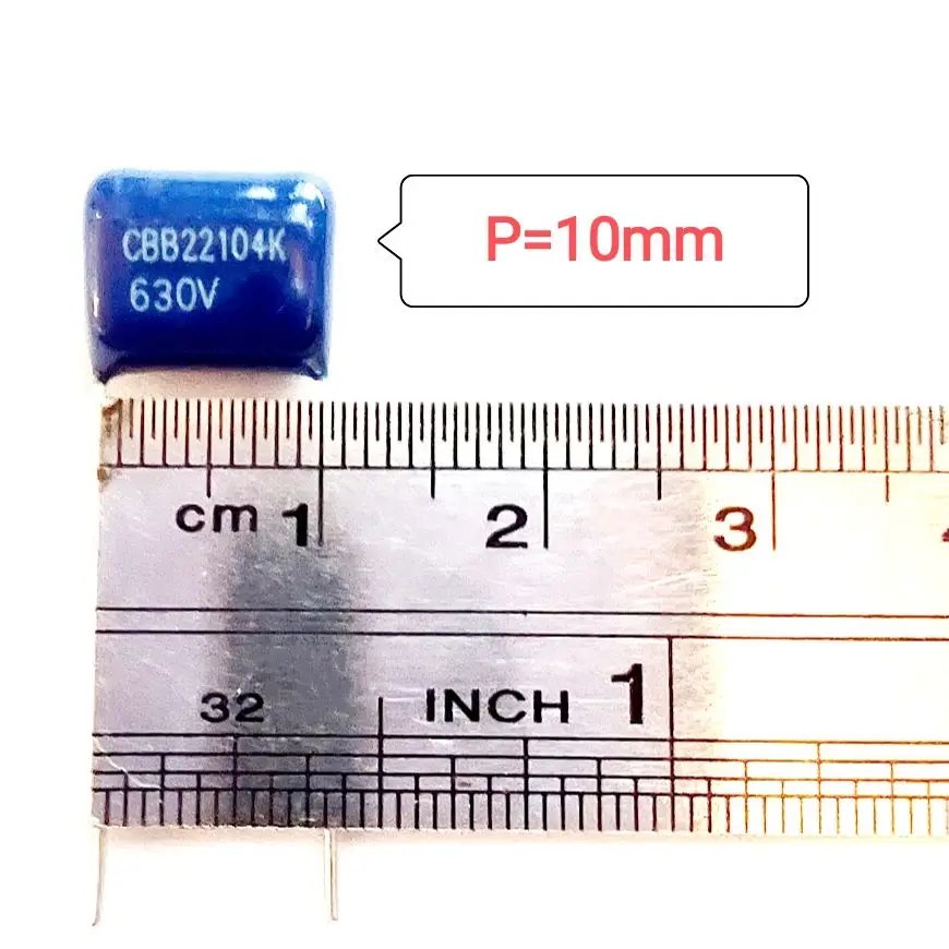 104 0 1 мкФ 100NF 630V Тип CBB Металлизированный Полипропиленовый пленочный конденсатор |
