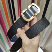 popular fashion womens belt mens fashion designer leather luxury buckle belt jeans cowhide belt smooth buckle belt