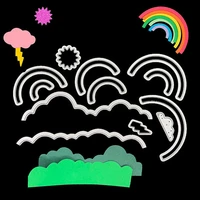 cutting dies diy scrapbook rainbows embossing stencil cloud metal template album