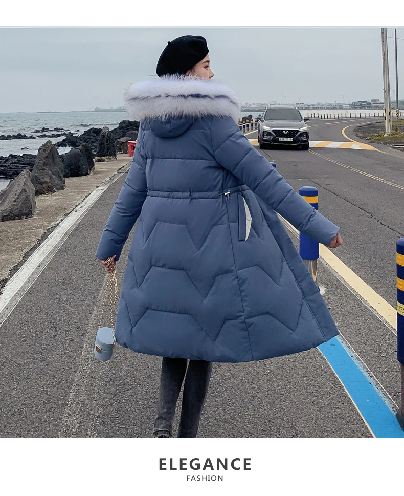 2019 новое длинное пальто Женская куртка плюс размер парки зимняя Женский меховой