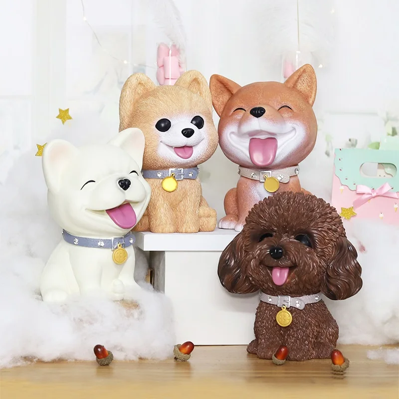 Милая копилка с животными безопасная собака Мультяшные креативные коробочки для