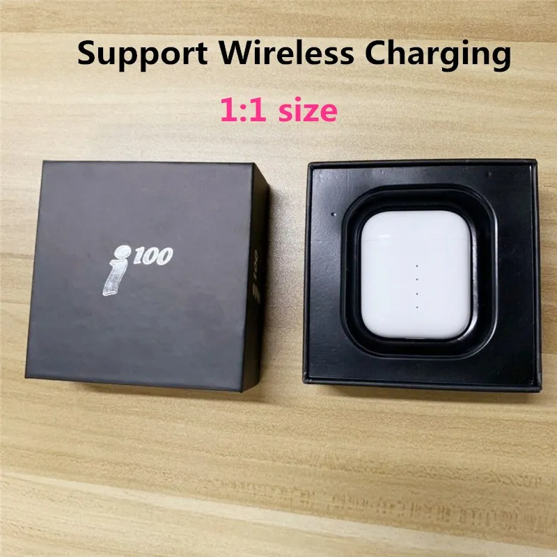 I100 tws наушники Беспроводная зарядка шумоподавление наушники True Touch управление Bluetooth наушники 1:1 Размер анимация pk i10