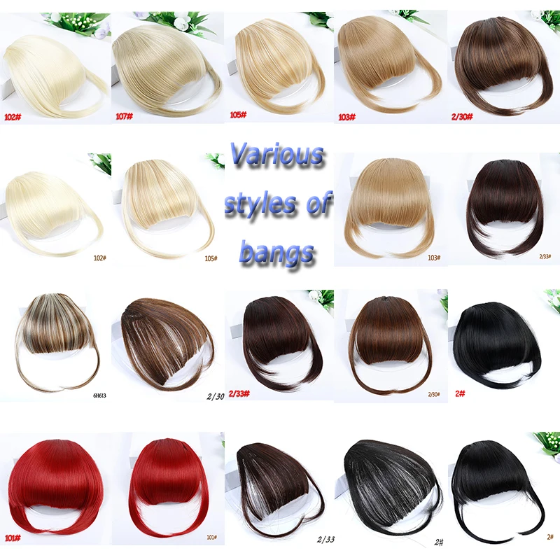 AILIADE Fake Fringe Kinky Curly Clip in Bangs Wig False Natural Hair Synthetic Pieces For Women | Шиньоны и парики