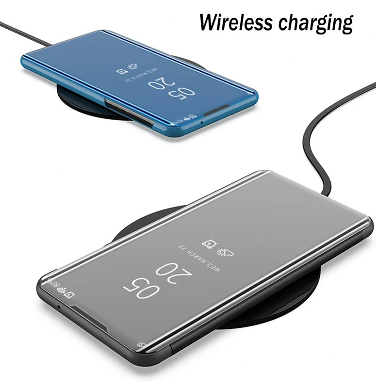 Умный зеркальный чехол для телефона Huawei Mate 30 P30 P20 20 10 Pro Lite P Smart 2019 Honor 7C 8X 8 9 9i Nova 3 3i |