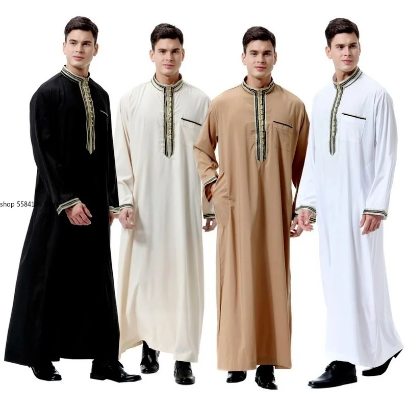 Muslim Arab Abaya Jilbab Moslem Pants Islamic Men Thobe Thawb Caftan Suit Robes Worship Service Middle East Ramadan | Тематическая