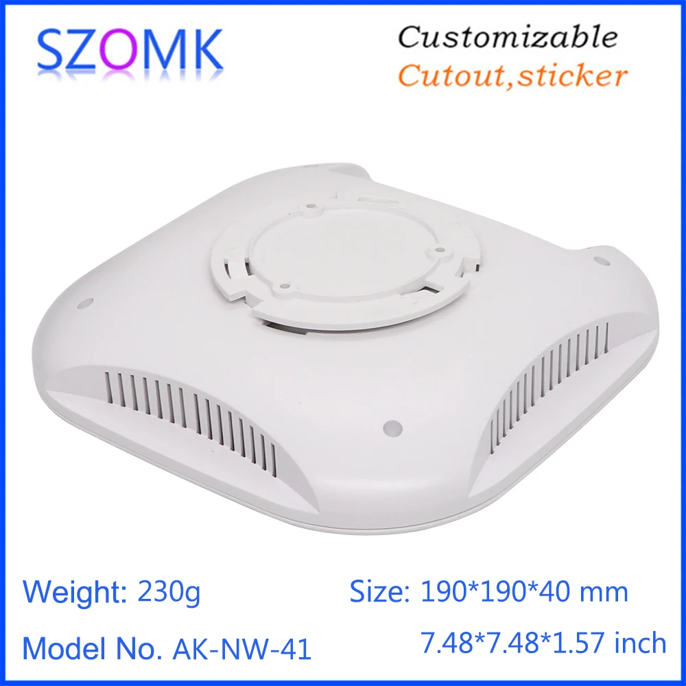 1 шт 190*190*40 мм szomk беспроводной wifi роутер пластиковый корпус инструмент из АБС-пластика Корпус умный дом устройство коробка