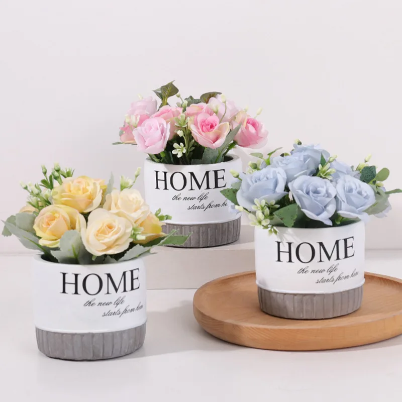 

Nordic Fake Flower Simulation Flower Decoration Living Room Office Desktop Decoration Flower Plant Potted Plant