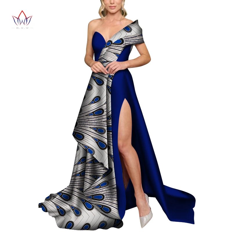 African Dresses For Women 2021 New African Africa Clothing Fashion Designs Dashiki African Wax Prints For Women Clothing WY7356