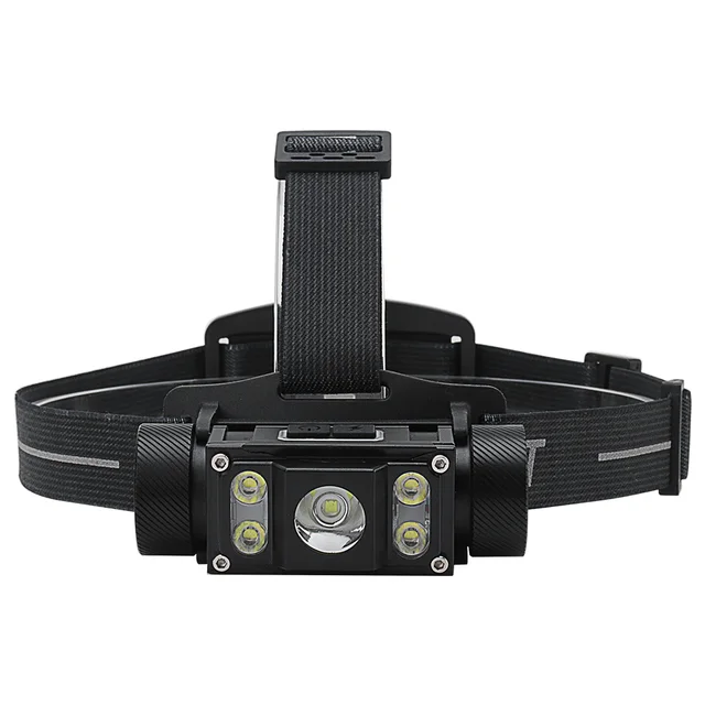 BORUiT Powerful LED Headlamp 6000LM Headlight TYPE-C Rechargeable 21700 Battery Head Torch Waterproof Fishing Lantern 6