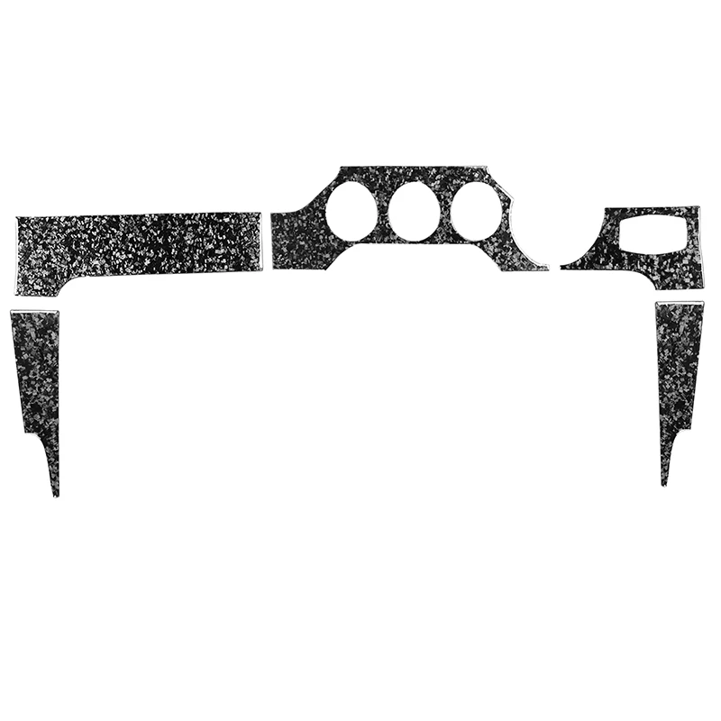 

True carbon fiber Forged pattern Instrument panel components decorate Car accessories Fit For Ford Mustang 2015-2020