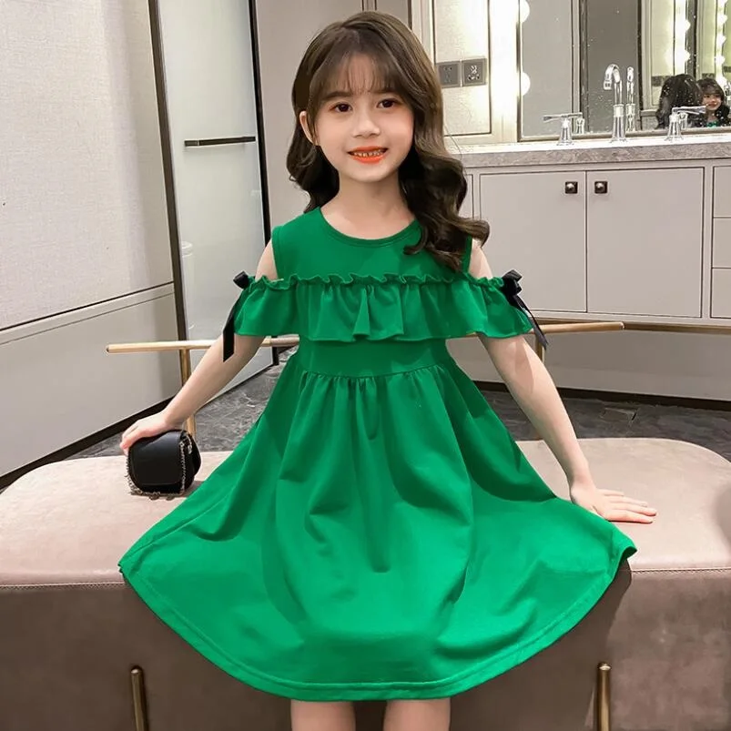 Платье для девочек летнее пляжное платье сарафан 2020 одежда малышей подростков