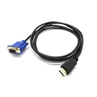 Переходник HDMI-совместимый с VGA HD, аудиокабель, D-SUB штекер, видеоадаптер для HD TV, ПК, монитора компьютера, ПК, ноутбука, телевизора