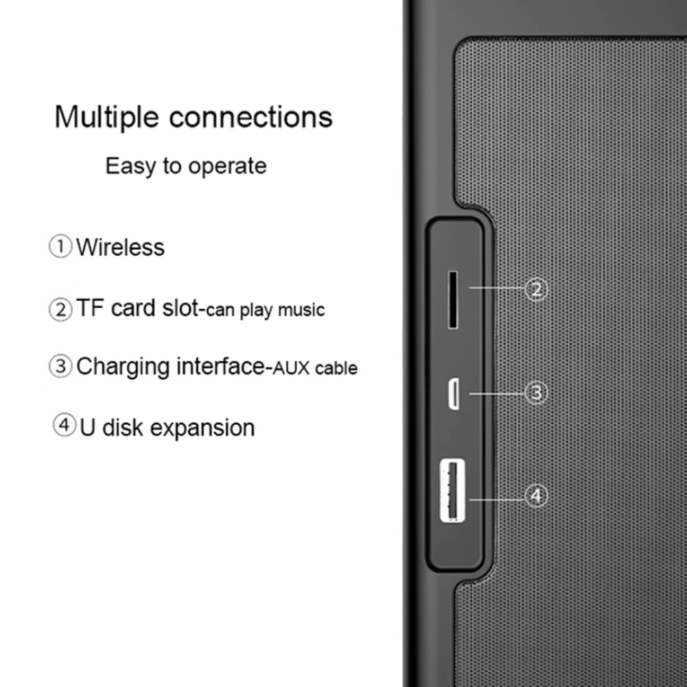 Многофункциональный Bluetooth-динамик Портативная Беспроводная подставка для