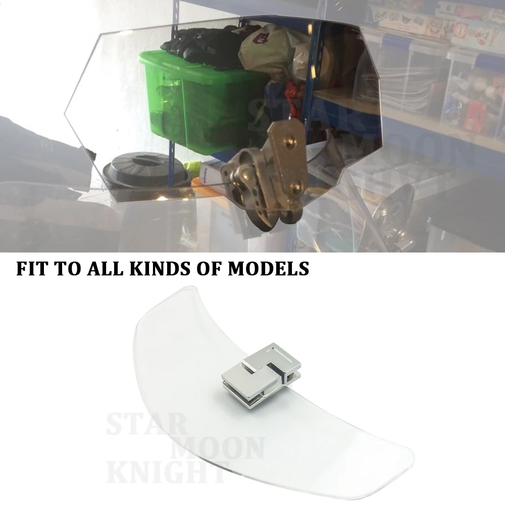 

For Triumph Aprilia Victory All Windshield Model Motorcycle Universal Airflow Adjustable Bolt-On Variable Spoiler Windscreen