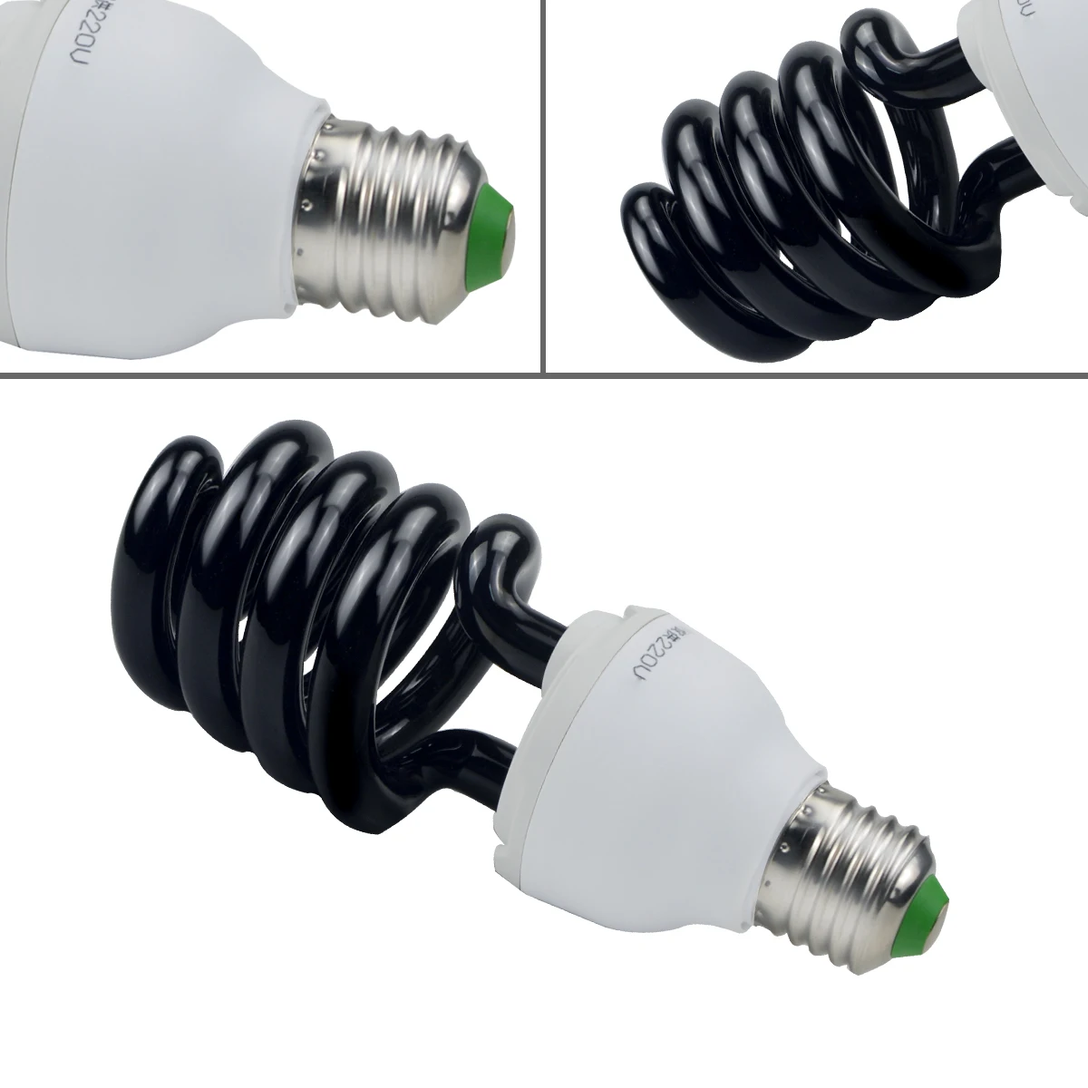 E27 Spiral Enegy Saving Bulb UV Ultraviolet Fluorescent CFL Black Light 220V Violet Lamps For Home Stage Effect 15W 20W 40W | Лампы и