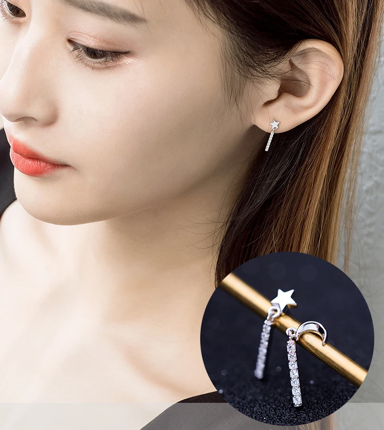 

PDE100 women fine jewelry,temperamental and romantic lady eardrop,925 silver earring as a present for lover