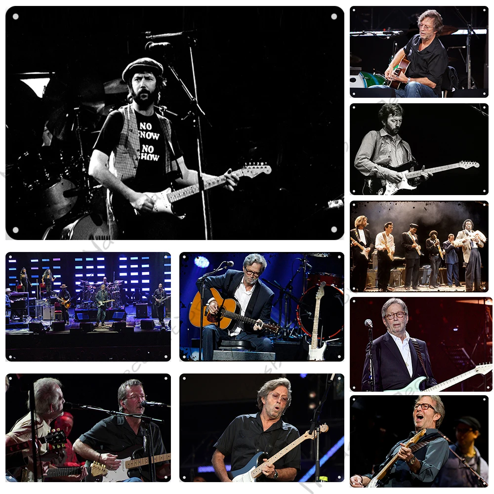 Металлический знак Эрик Клэптон, декоративная пластина рок-музыки, блюз, настенный знак, металлические знаки, постер для бара, клуба, ретро, Настенная пластина, металлический налет