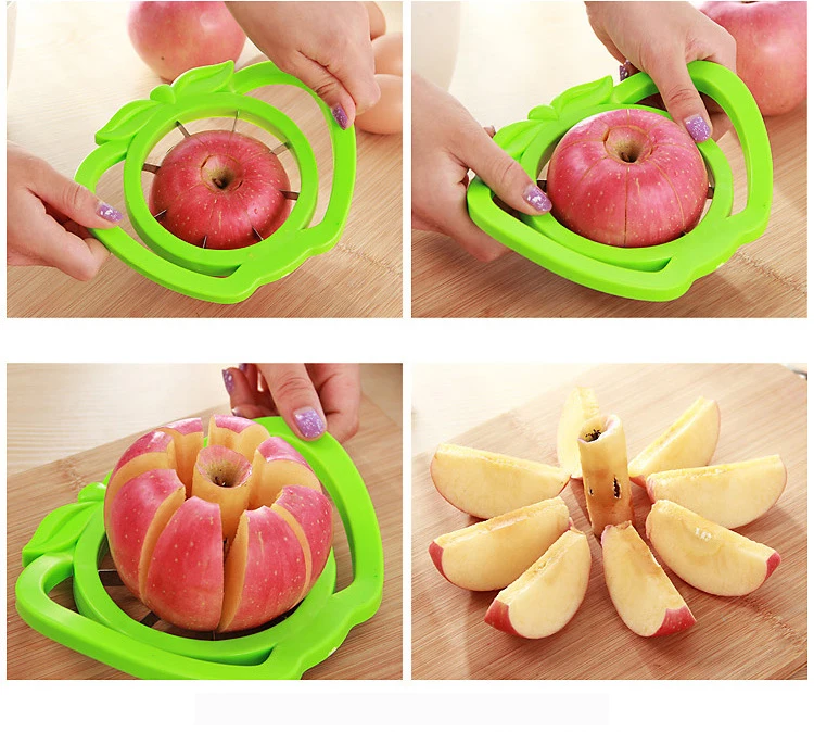

2019 New Kitchen assist apple slicer Cutter Pear Fruit Divider Tool Comfort Handle for Kitchen Apple Peeler