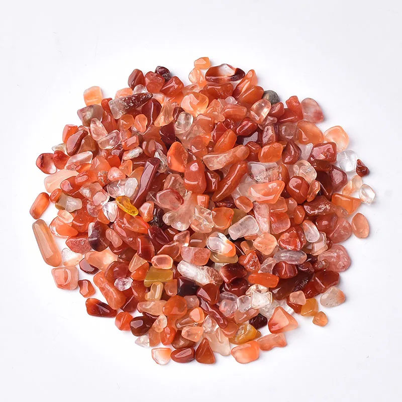 

100 г, 3 размера светильник-оранжевый натуральный смешанный кварцевый кристалл, камень, гравий, образец, бак, Декор, натуральные камни и минера...
