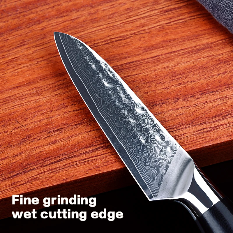 Нож кухонный Дамасская сталь 3 5 дюймов нож для очистки овощей японский vg10 ножи