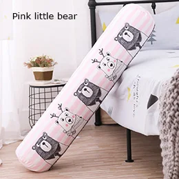 Pink little bear Плюшевая цилиндрическая подушка, Мультяшные животные, мягкая круглая подушка для сна, для взрослых, детей, ноги, поясничная Подушка, фламинго, 3 размера - Цвет: Pink little bear