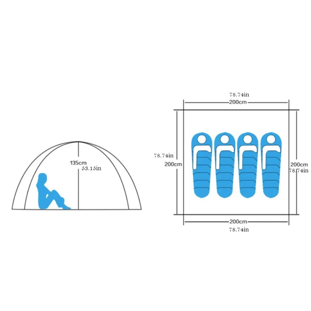 Пляжная палатка Сверхлегкая Складная Автоматическая открытая Палатка семейная