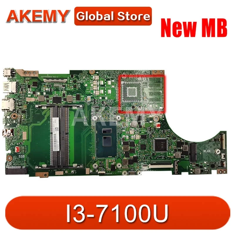 

Akemy X510UA MB._ I3-7100U Материнская плата ASUS X510UA X510UN X510UQ x510купил материнская плата для ноутбука 90NB0FQ0-R00051