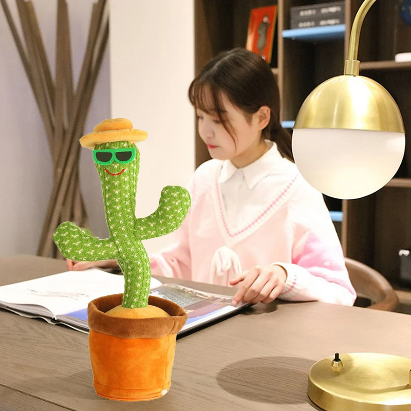 

Cactus Plush Toy Electronic Shake Dancing Toy With The Song Plush Cute Dancing Cactus Early Childhood Education Toy For Children
