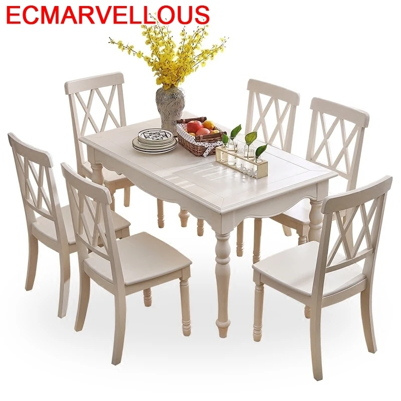 Mueble обеденный набор Marmol Tafel Esstisch Tavolo Da Pranzo, деревянный обеденный стол в европейском стиле