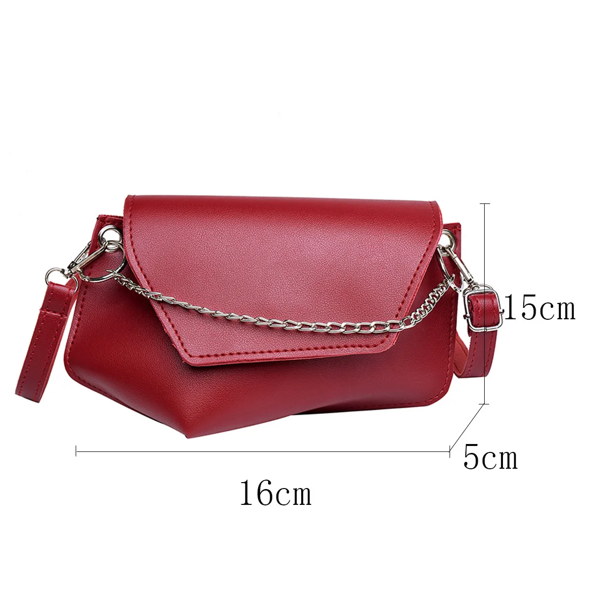 

Ladies hot style bag ladies fashion casual solid color messenger shoulder bag pu fashion solid color leather bag