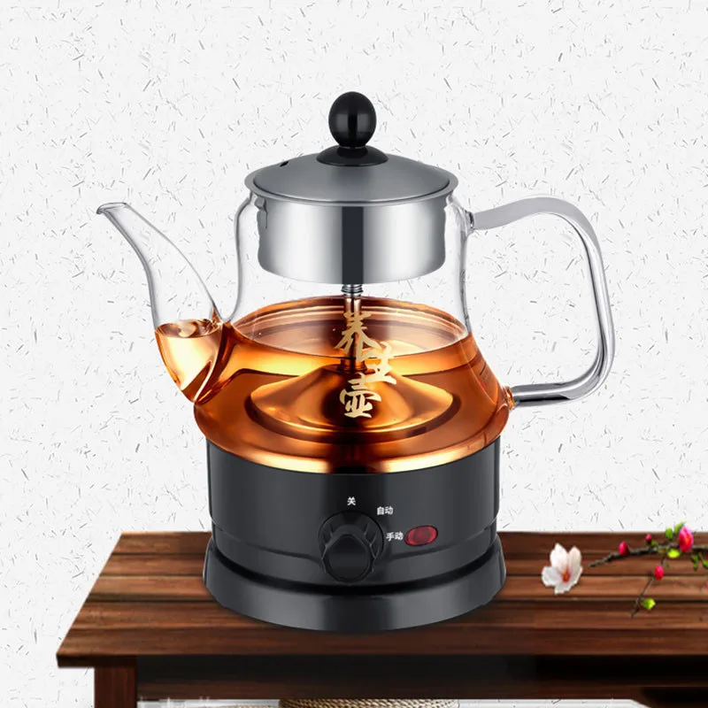 

600W Button Type Multi-function Steamer Glass Steam Pot Pu'er Tea Machine Coffee Machine Extraction Health Steaming Teapot