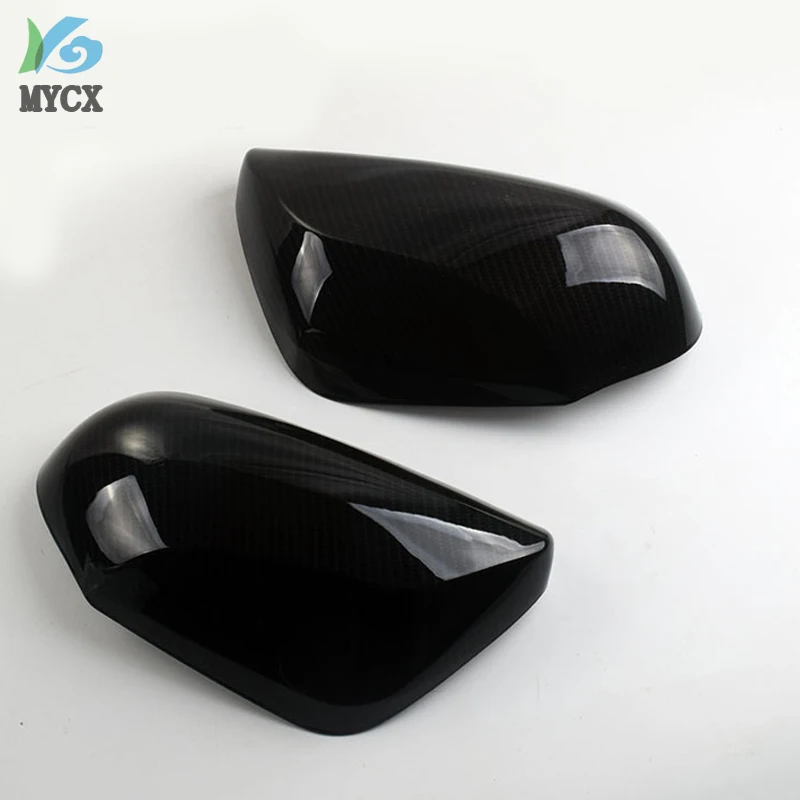 Углеродное волокно дверь боковая крышка зеркала заднего вида зеркало отделки
