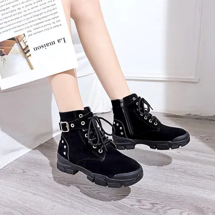 

Martin boots 2019 new British wind breathable wild short boots tide