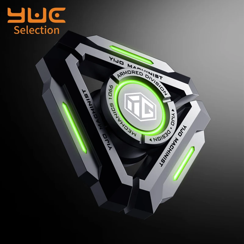 

Светящийся Спиннер YUC, светодиодные игрушки для детей, снятие стресса, высокоскоростной подшипник, металлический Спиннер для детей, оптовая...