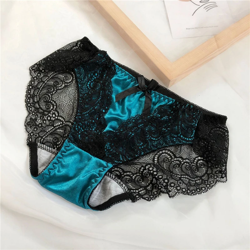 

Sexy Ladies Panties Lace Transparent Large Size Comfortable Hollow Female Triangle Underwear Breathable Quality Underpants