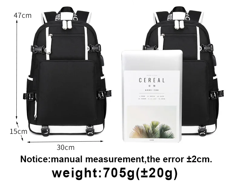 Game Little Nightmares 2 Backpack Teenager Children Book Bags Multifunction USB Charging Bag Women Men Pack Travel Mochila | Багаж и сумки