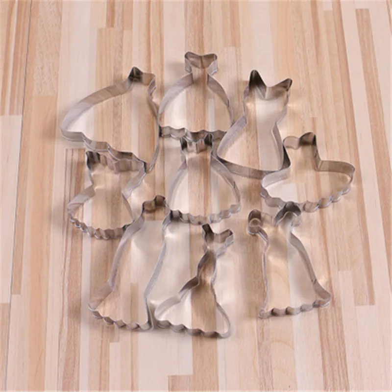 Свадебное платье из нержавеющей стали резак для печенья принцесса Бальное