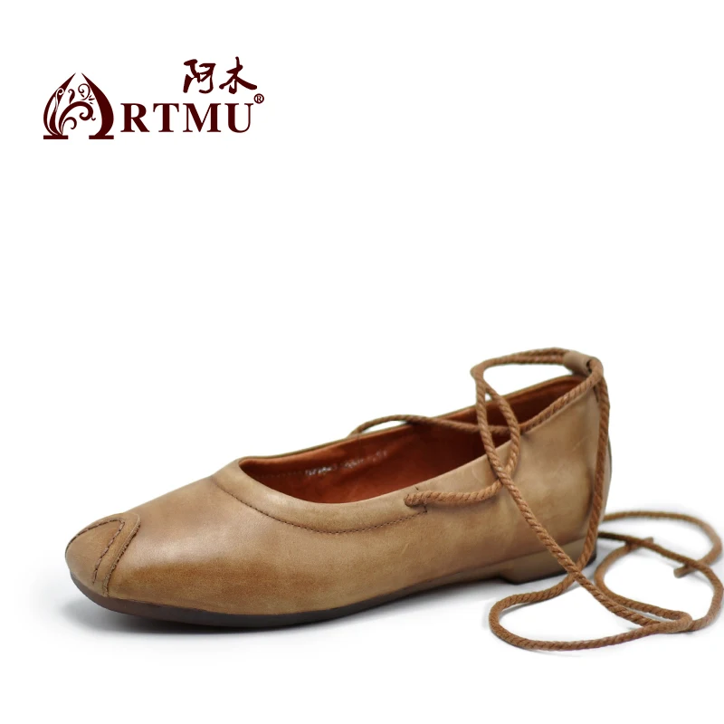 Туфли женские из натуральной кожи на шнуровке ручной работы | Обувь