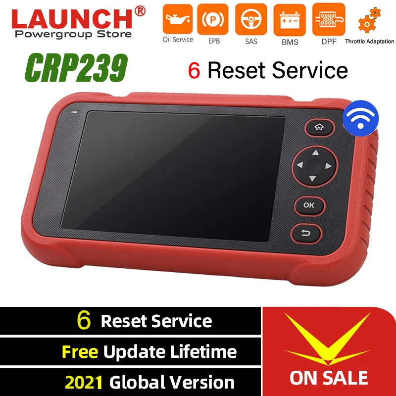 

Launch X431 CRP239 OBD2 Scanner Engine ABS SRS BMS DPF Diagnostic Tool Oil SAS EPB Reset Creader 129X OBDII Code Reader CRP129