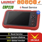 Диагностический инструмент Launch X431 CRP239, сканер для двигателя ABS, SRS, BMS, DPF, SAS, EPB, сброс, кридер 129X, считыватель кода OBDII, CRP129