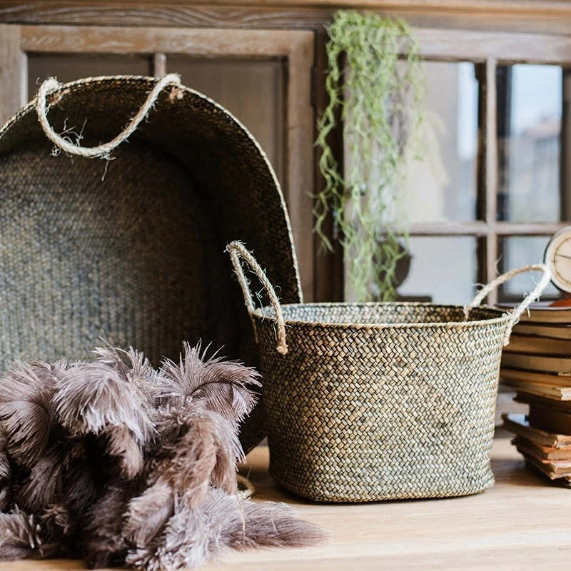 15% ручной работы плетеная корзина для хранения белья Ванная комната денежный