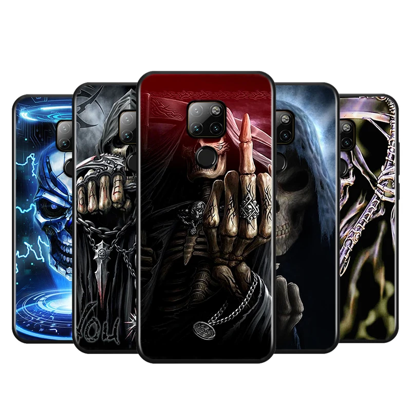 

Grim reaper bones For Huawei P Smart 2021 2020 Z S Plus Mate 40 RS 30 20 10 Pro Lite 2019 2018 Soft Phone Case